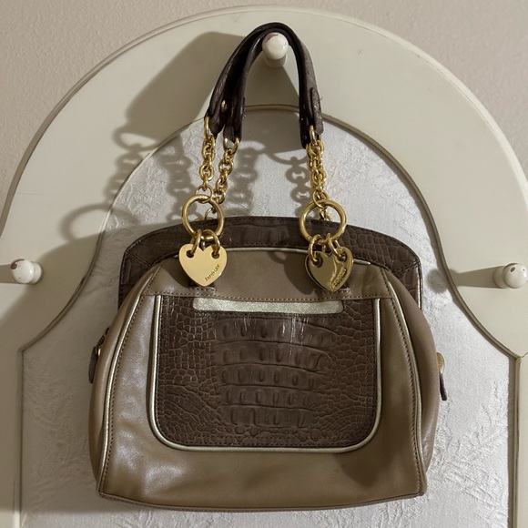 lovcat Handbags - Lovcat Beige Brown Y2K Vintage Gold Detail bag